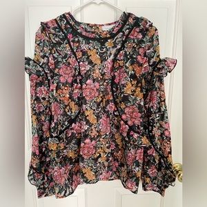 Topshop floral blouse